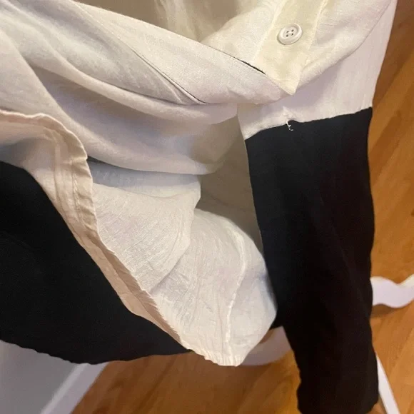 Anthropologie Black and White  Midi Dress - Picture 4 of 9